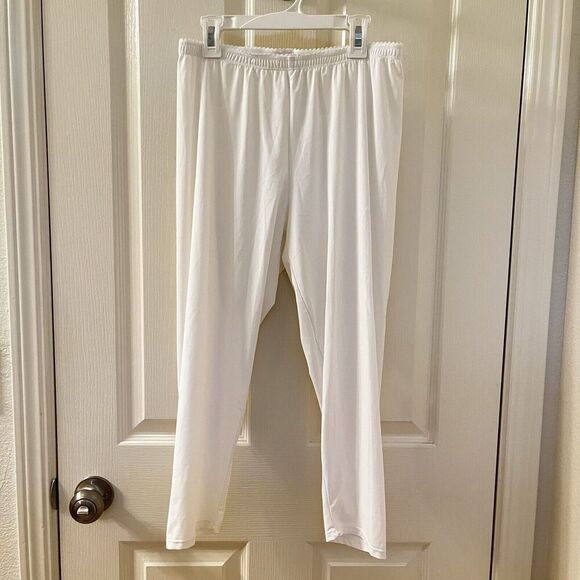 Deca Paris Off-White Joosy Legging Cropped Pants Women's Size 4 US 12 - Picture 1 of 9